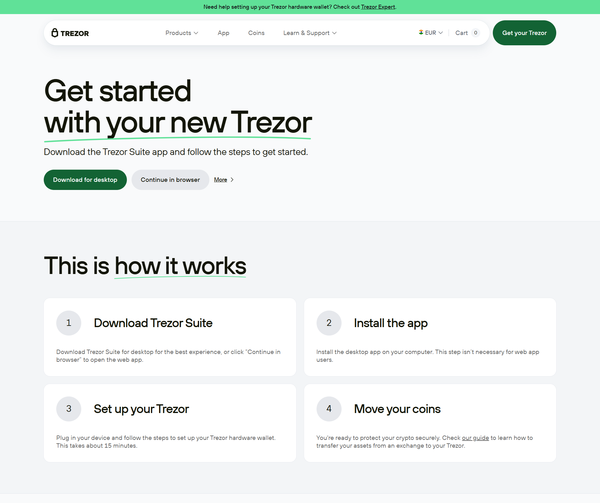 Trezor.io/start: Securely Set Up Your Trezor Hardware Wallet